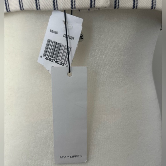 ADAM LIPPES Striped Denim Bralette Top - Picture 5 of 5